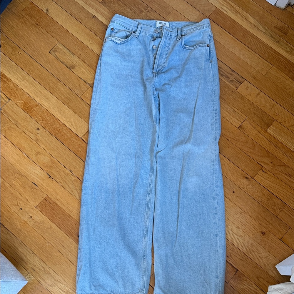 Agolde Light Blue High-Rise Denim Jeans